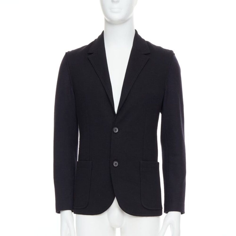 Lanvin Wool Blend Bicolour Blazer Jacket